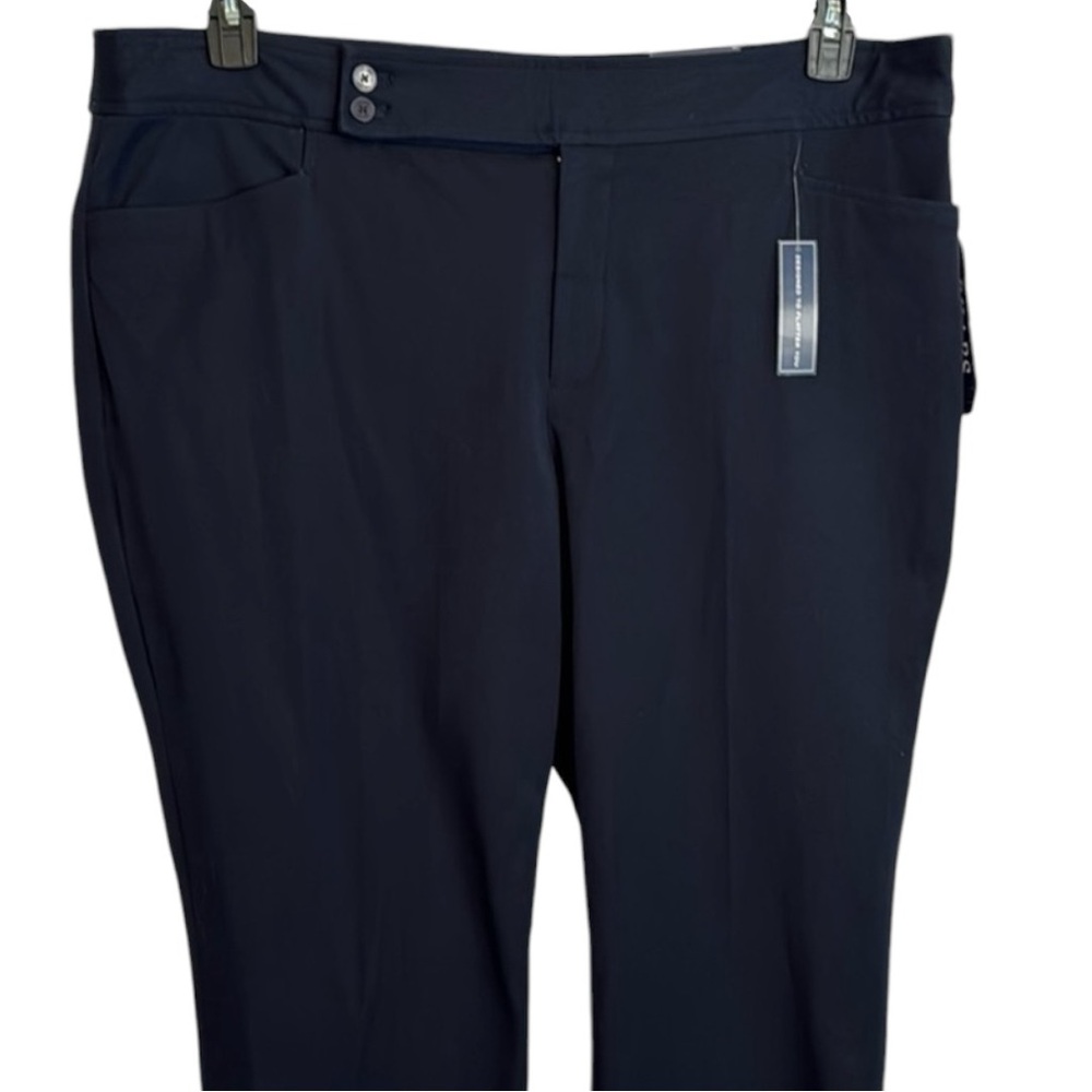 NWT‎ Chaps Navy Slimming Fit Capri in Size 18W